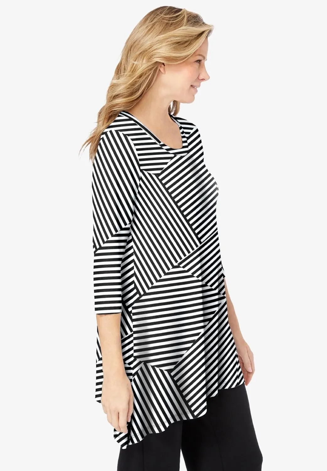 Woman Within Plus Size The High-Low Hem Tunic