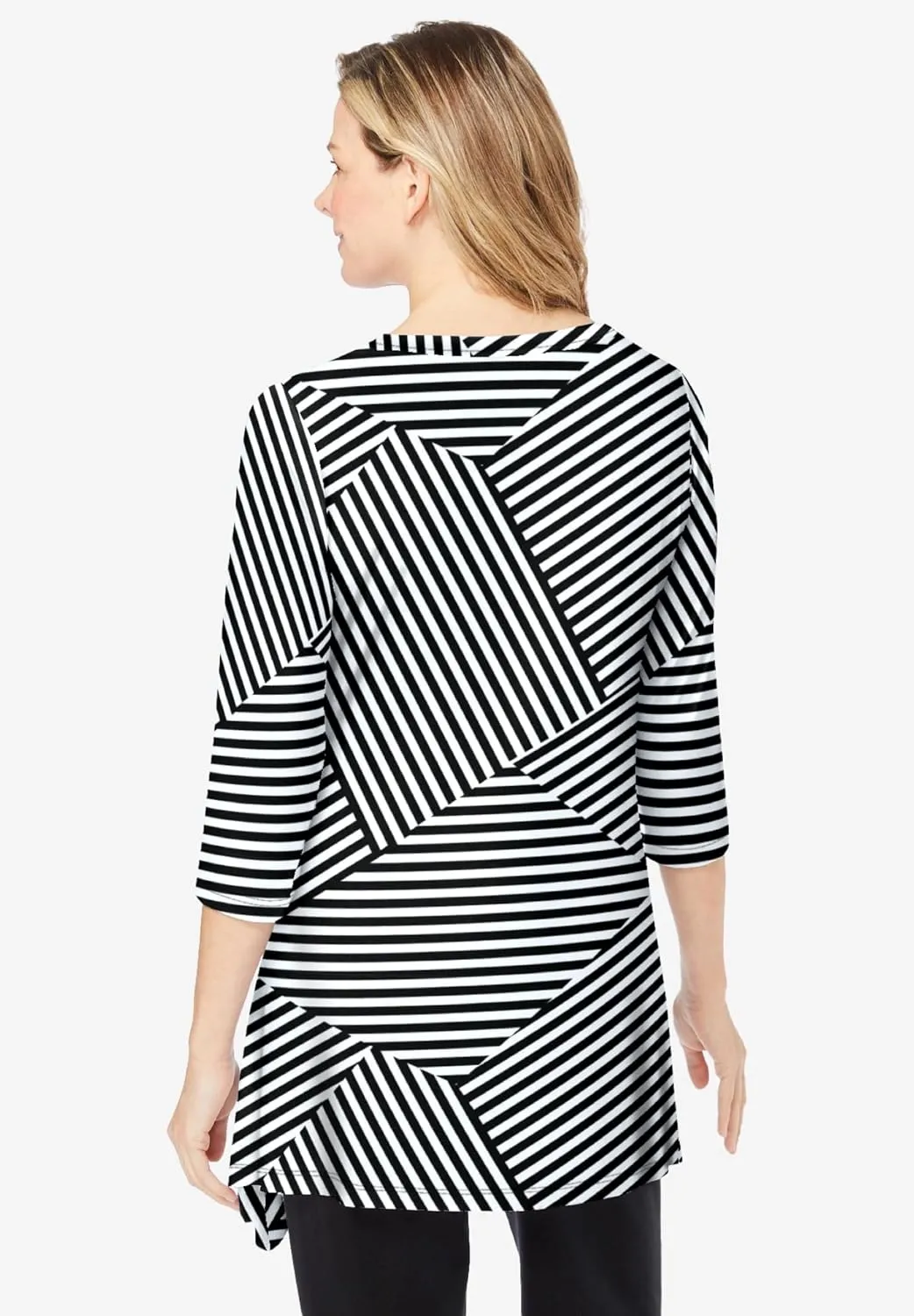 Woman Within Plus Size The High-Low Hem Tunic