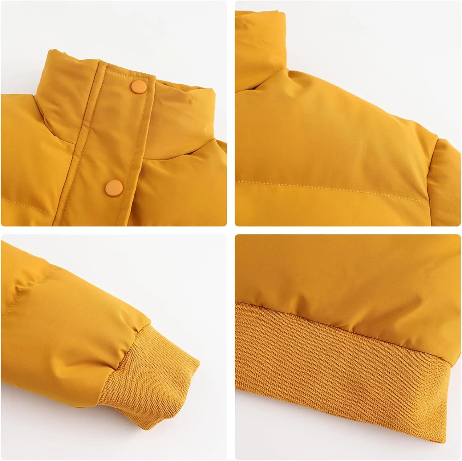 Women Cotton-Padded Jacket Short Cropped Jacket Loose-fit Down Serve Student Fashion Coat Women's Clothing
