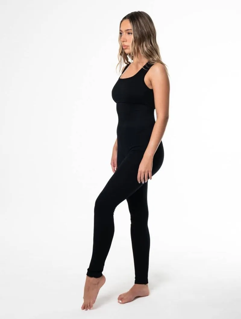 Women Yoga Jumpsuits Workout Ribbed Sport One Piece Tank Top Jumpsuit