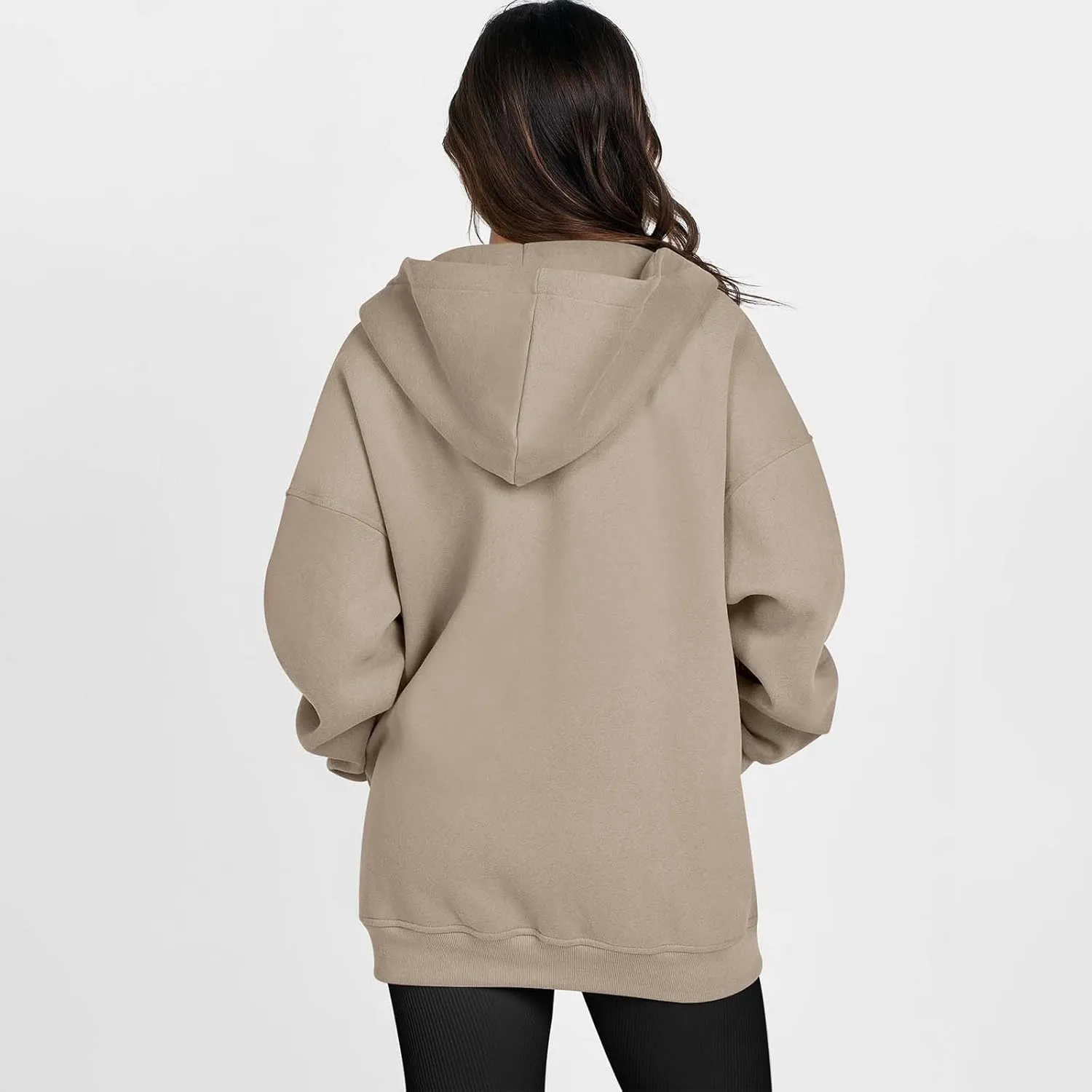 Women's Full Zip Up Hoodie Long Sleeve Hooded Sweatshirts Hoodies Fall Jacket Oversized Sweatshirts with Pockets