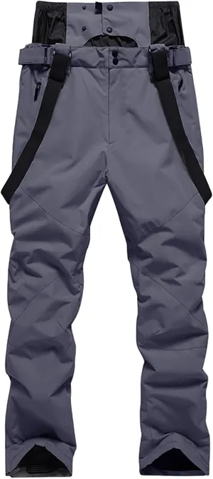 Women's Ski Pants Unisex Snow Ski Waterproof Softshell Snowboard Pants Outdoor Windproof Hiking Fleece Lined Trousers