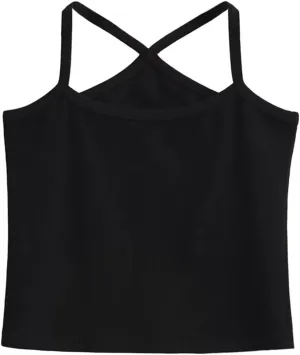 Women's Square Neck Solid Color Camisole Casual Slim Fit Street Bottom Tank Top