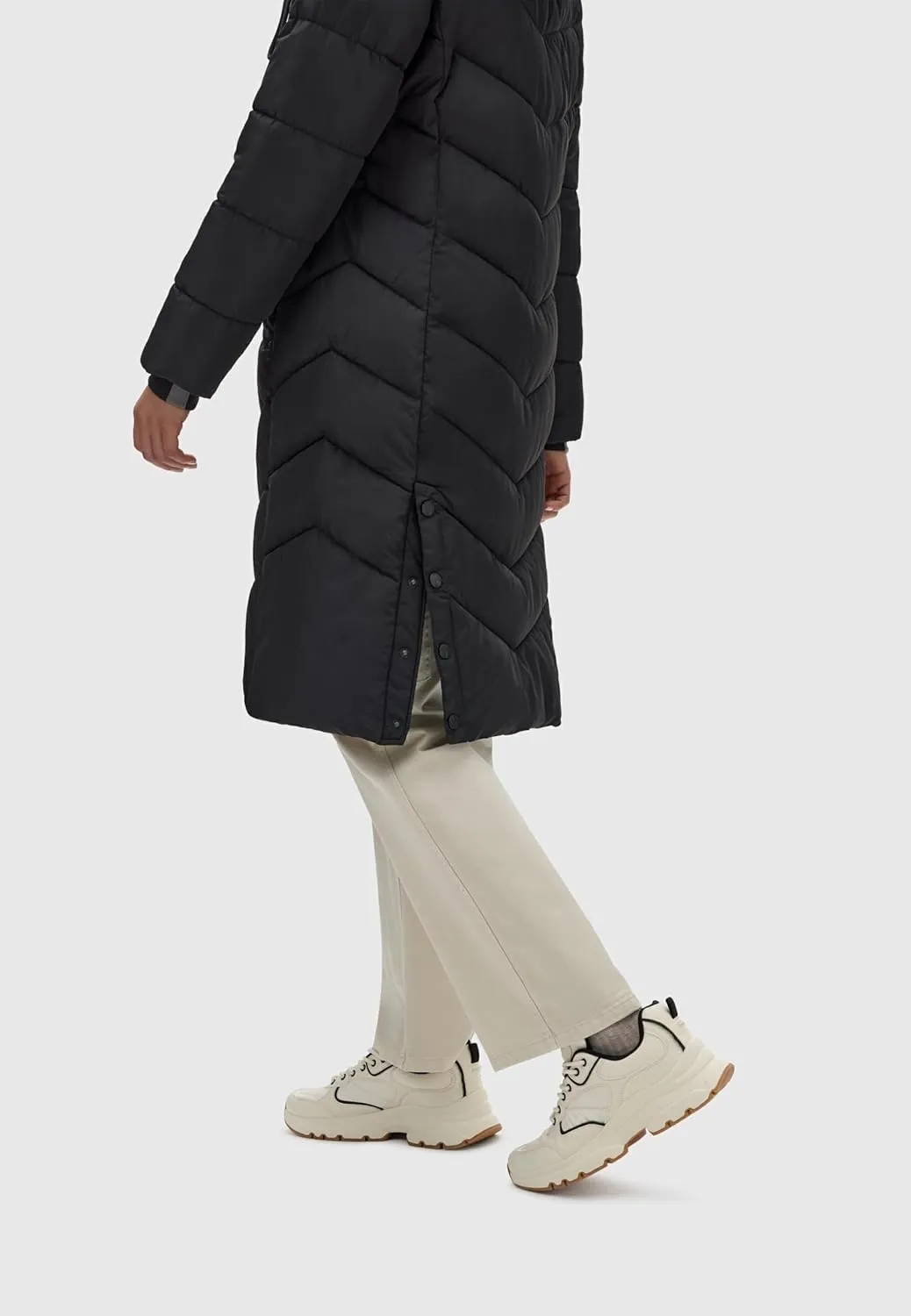 Women's Winter Jacket with Hood | Windproof & Weather-Resistant Jacket | Quilted, Puffy Coat | Sahnekatzii XIV XS-5XL