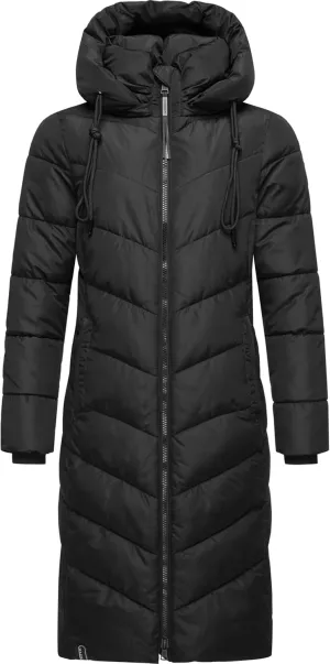 Women's Winter Jacket with Hood | Windproof & Weather-Resistant Jacket | Quilted, Puffy Coat | Sahnekatzii XIV XS-5XL