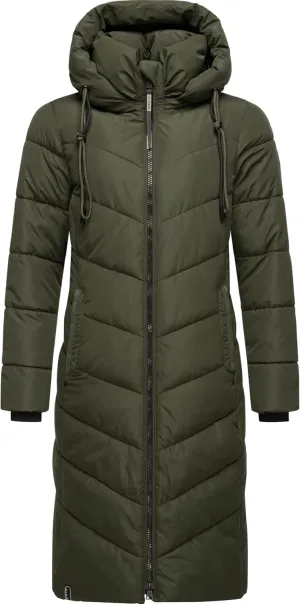 Women's Winter Jacket with Hood | Windproof & Weather-Resistant Jacket | Quilted, Puffy Coat | Sahnekatzii XIV XS-5XL