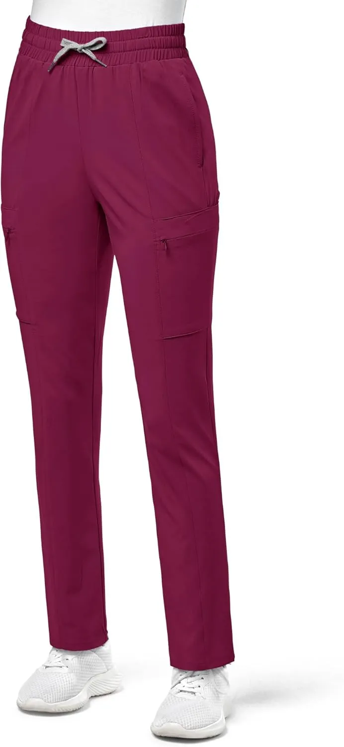 WonderWink Women's High Waist Slim Leg Scrub Pant