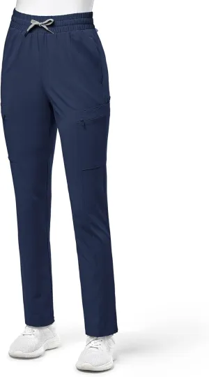 WonderWink Women's High Waist Slim Leg Scrub Pant