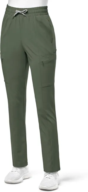 WonderWink Women's High Waist Slim Leg Scrub Pant