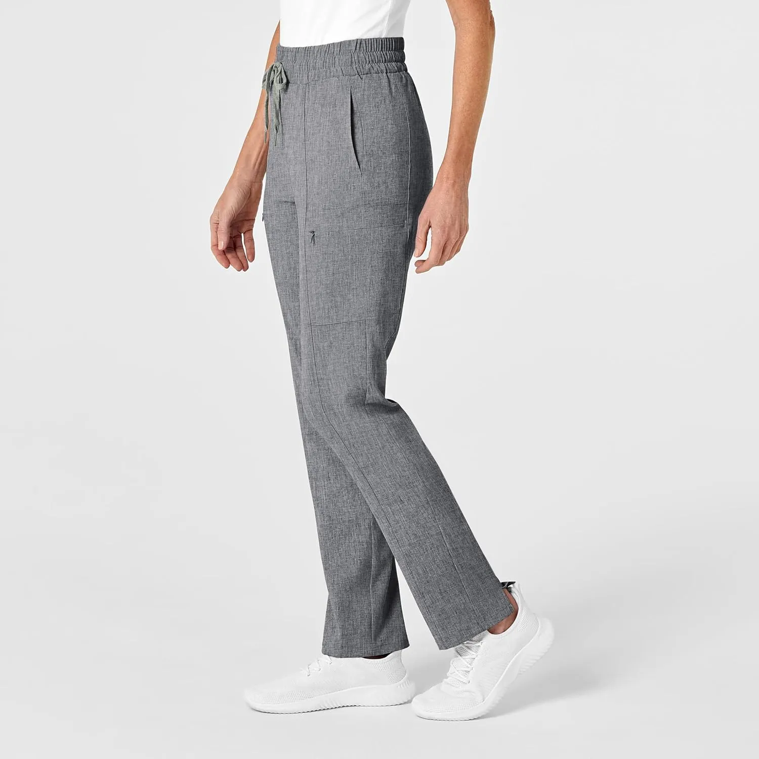 WonderWink Women's High Waist Slim Leg Scrub Pant