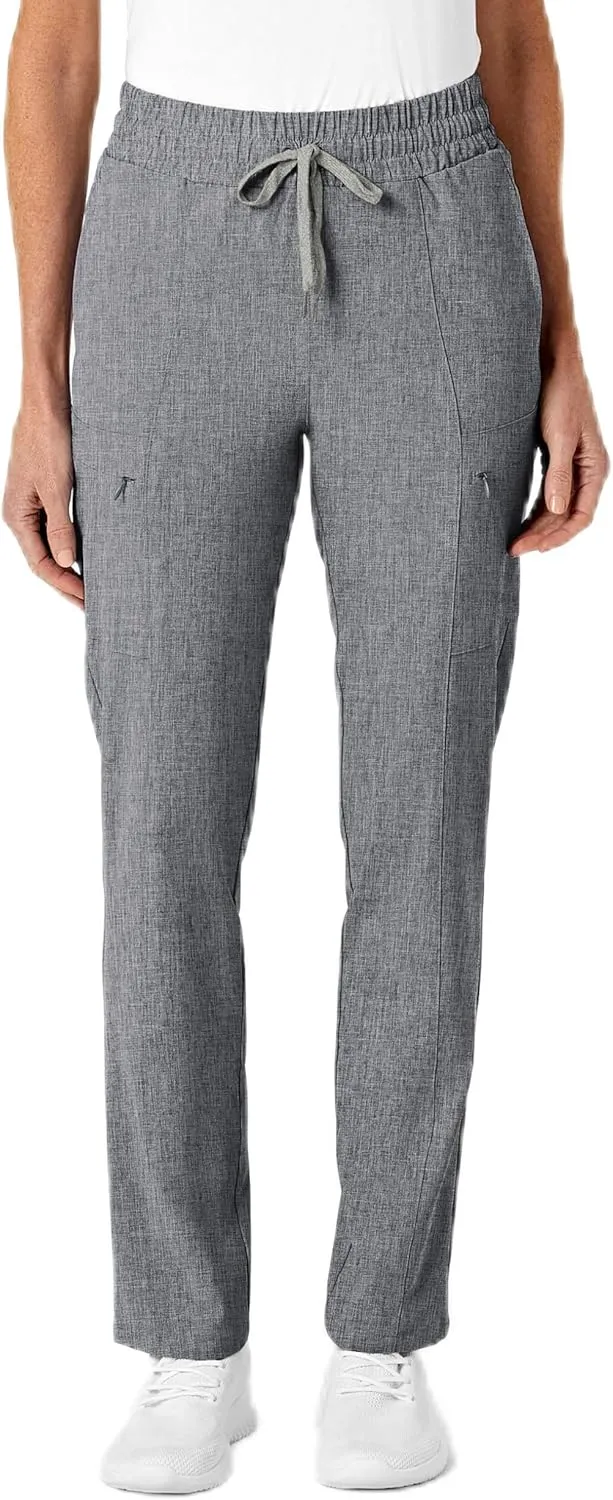 WonderWink Women's High Waist Slim Leg Scrub Pant