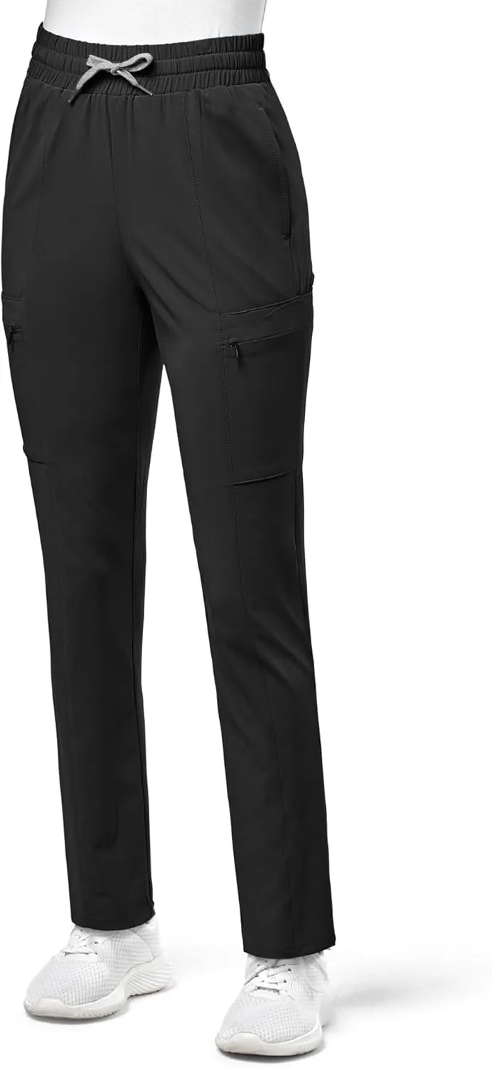 WonderWink Women's High Waist Slim Leg Scrub Pant