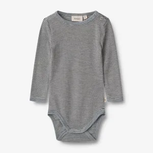 Wool Body L/S Lucca - navy stripe