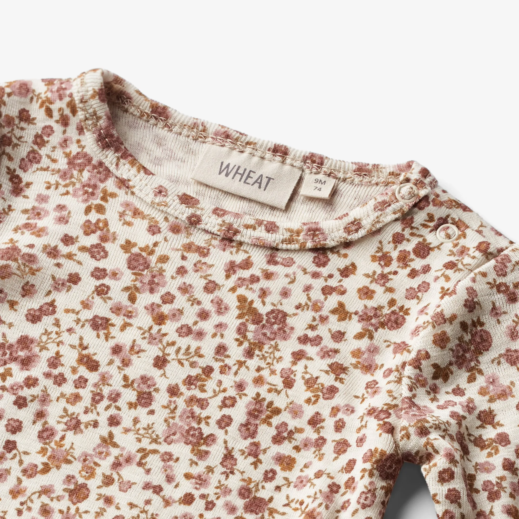 Wool Body L/S Lucca - rose flowers