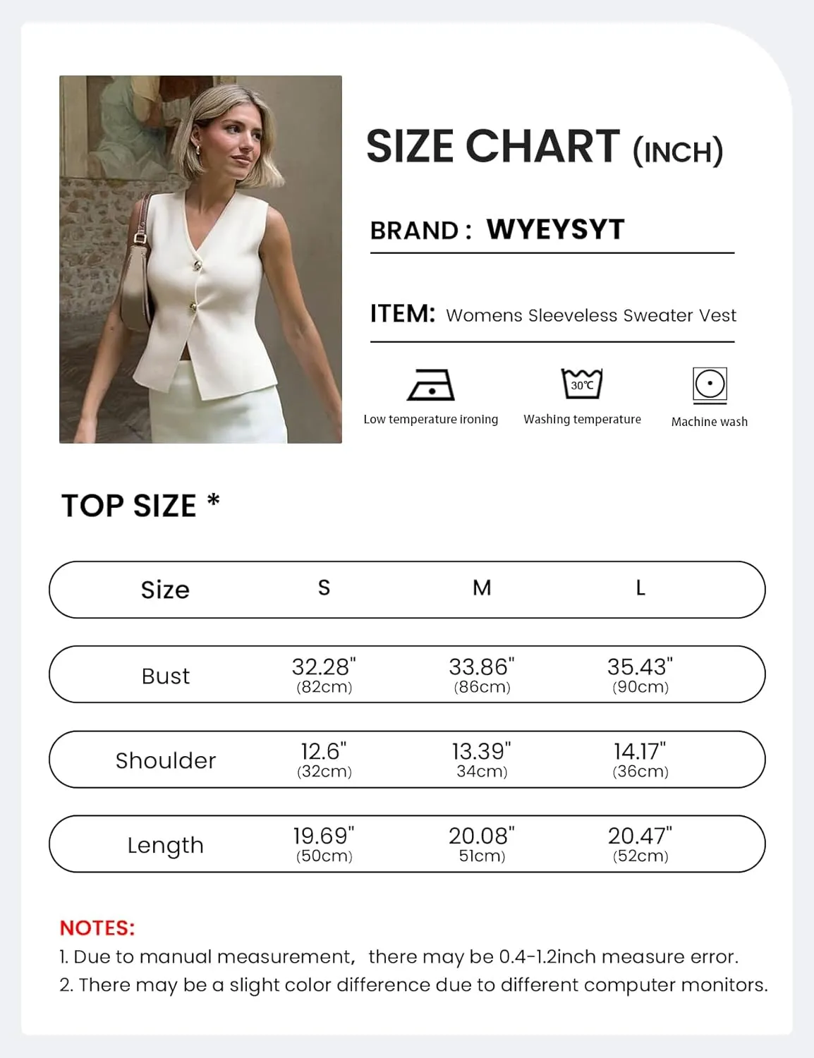 Wyeysyt Womens Vest Top Cropped Sleeveless Knit Vest Gold Button Down V Neck Vest Casual Plain Summer Waistcoat Cardigan
