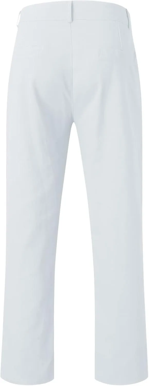 XUETON Men's Casual Office Work Suit Pants Formal Dress Trousers Stretch Flat-Front Chino Golf Pants Slim Fit Tapered Pants