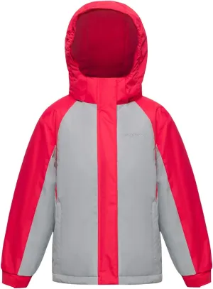 YINGJIELIDE Girl's Waterproof Ski Jacket,Kids Outdoor Snowboarding windproof Jacket,Fleece Lined Hooded,Warm Winter Snow Coat