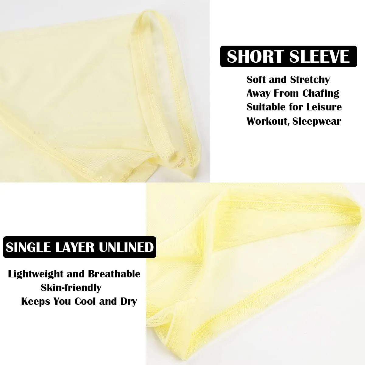 YINYOUYU Mens Mesh Shirt See Through Top Sexy Muscle Tee Lounge Short Sleeves Sheer Breathable T-Shirt Clubwear